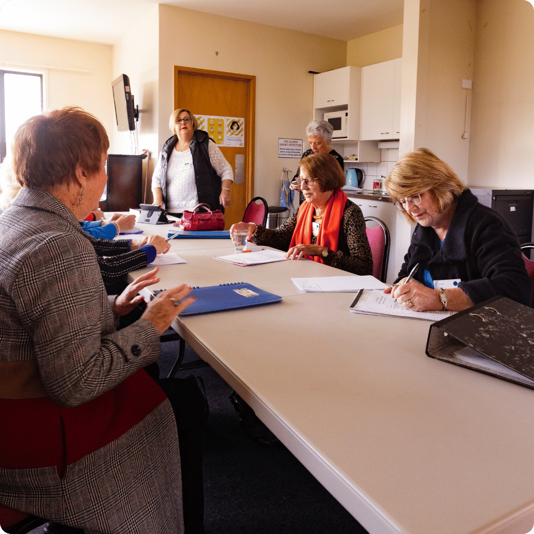 Community rooms in use