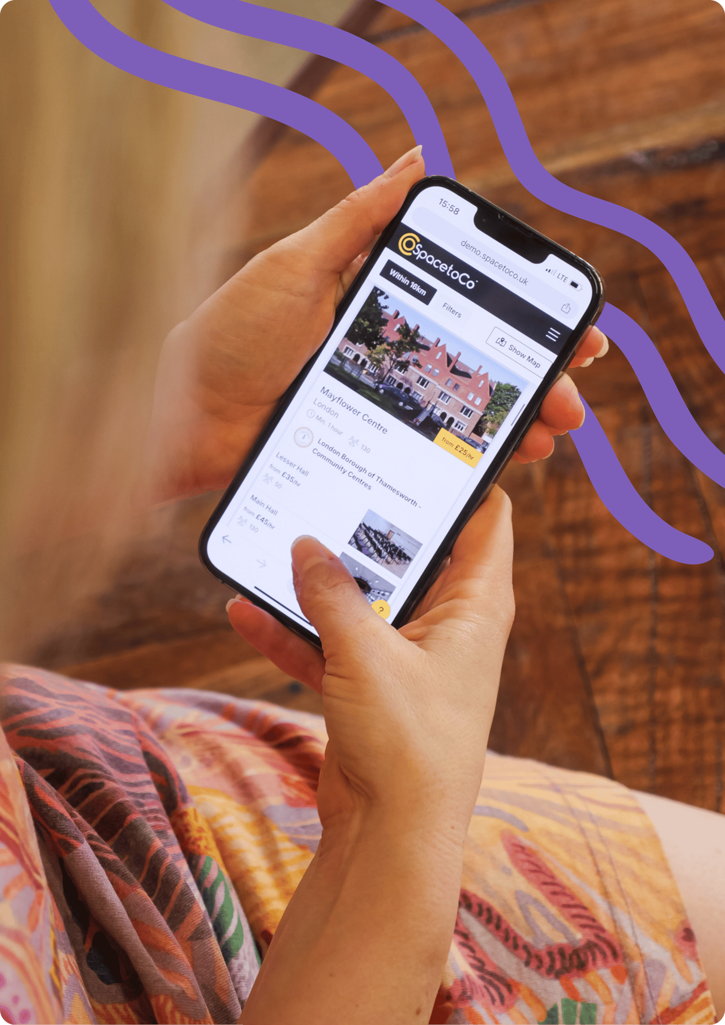 SpacetoCo on mobile
