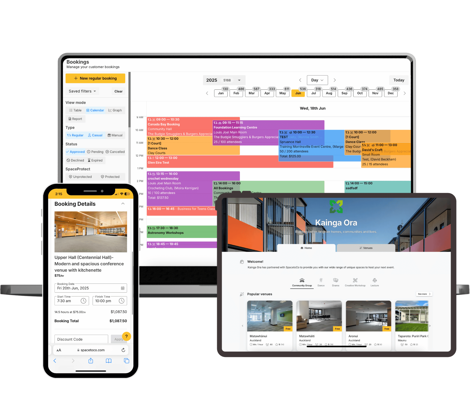SpacetoCo on device (Housing Associations)