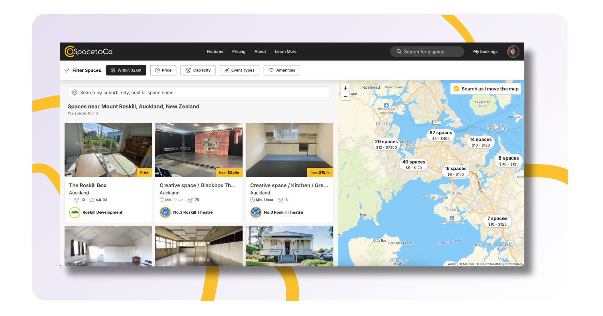 Be Found on a Dedicated Marketplace of Venues