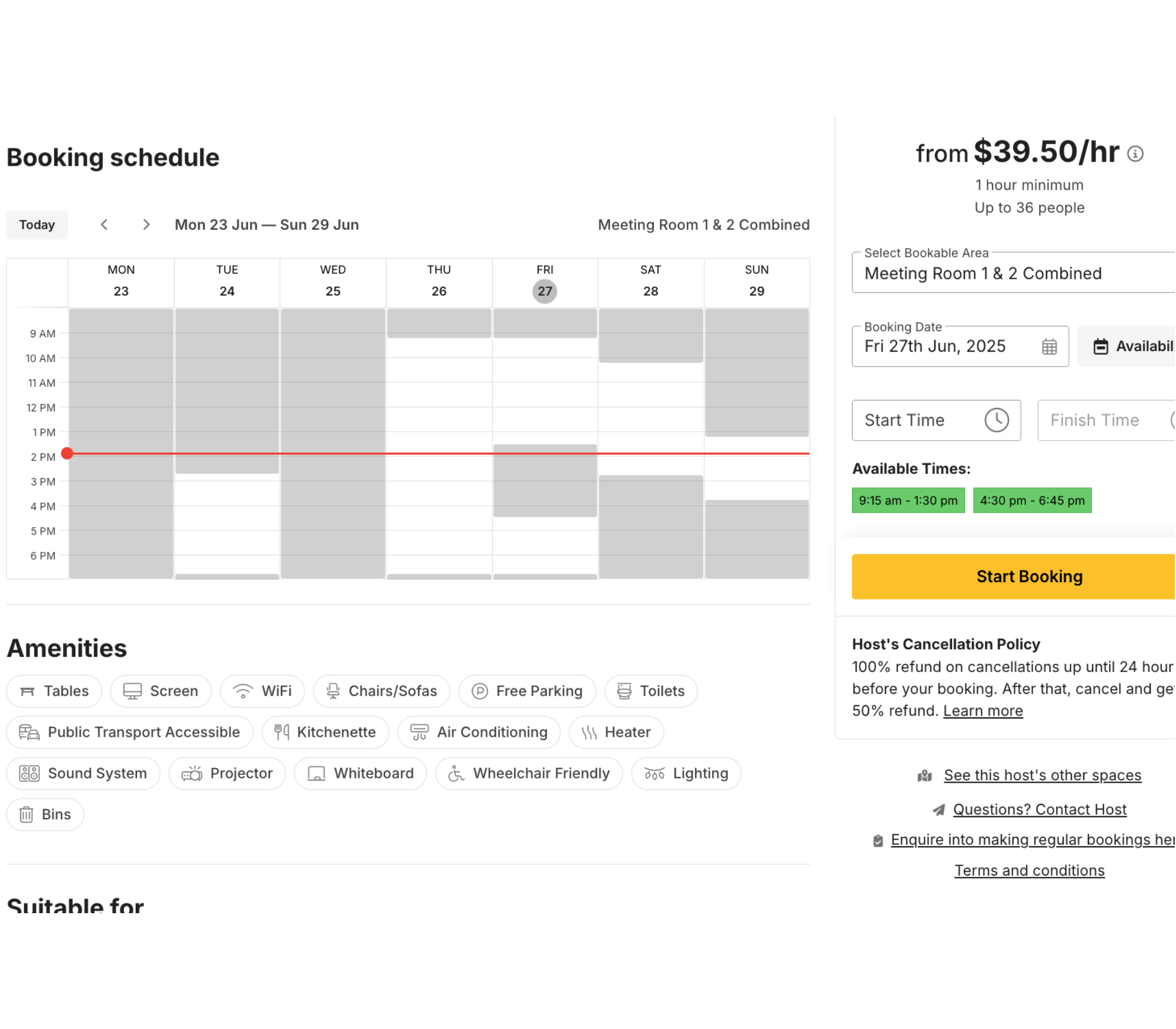 Booking Availability _ SpacetoCo