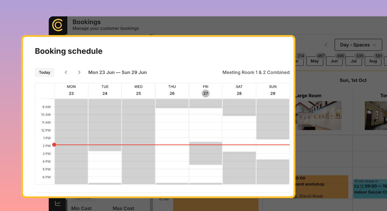 Booking Schedule _ Real Time Availability