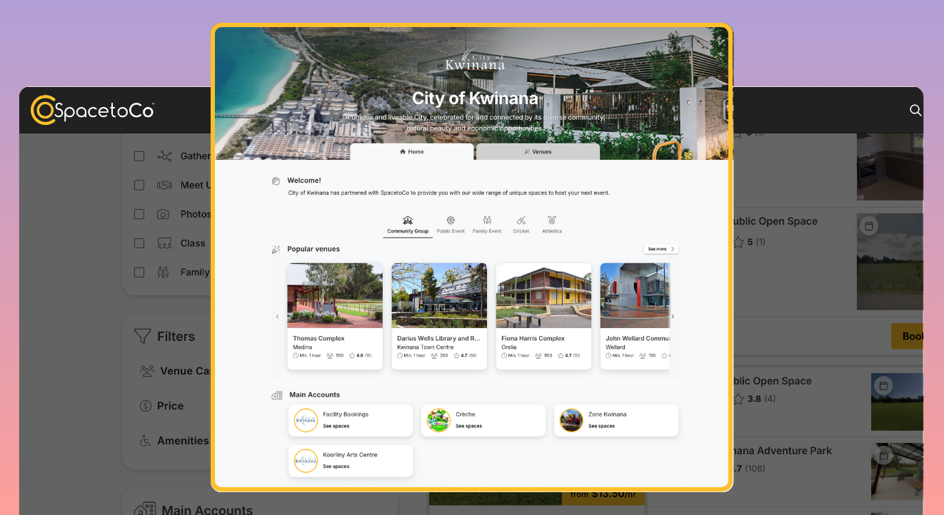 Council Host Page