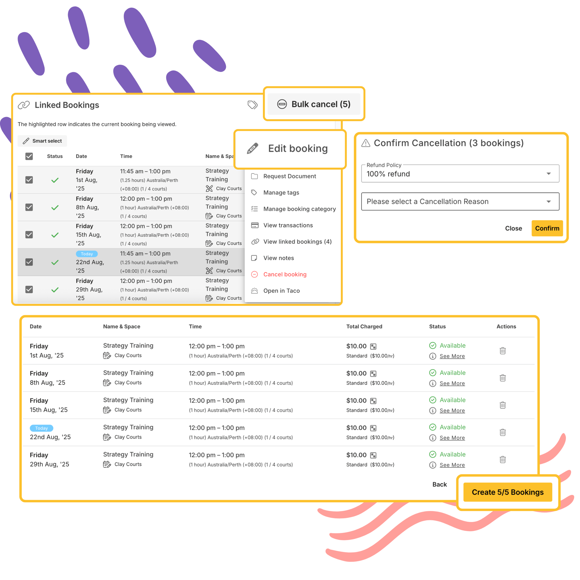 Bulk Bookings