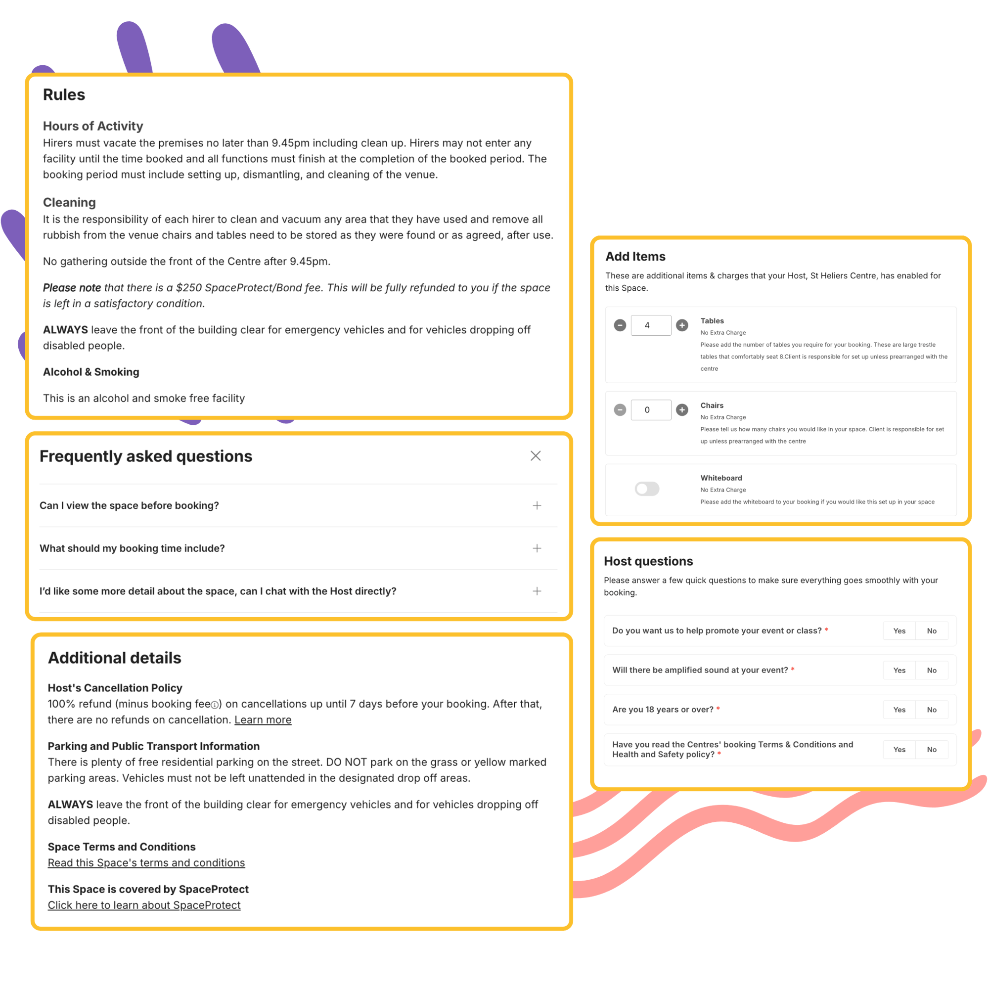 Customisable Booking Journey