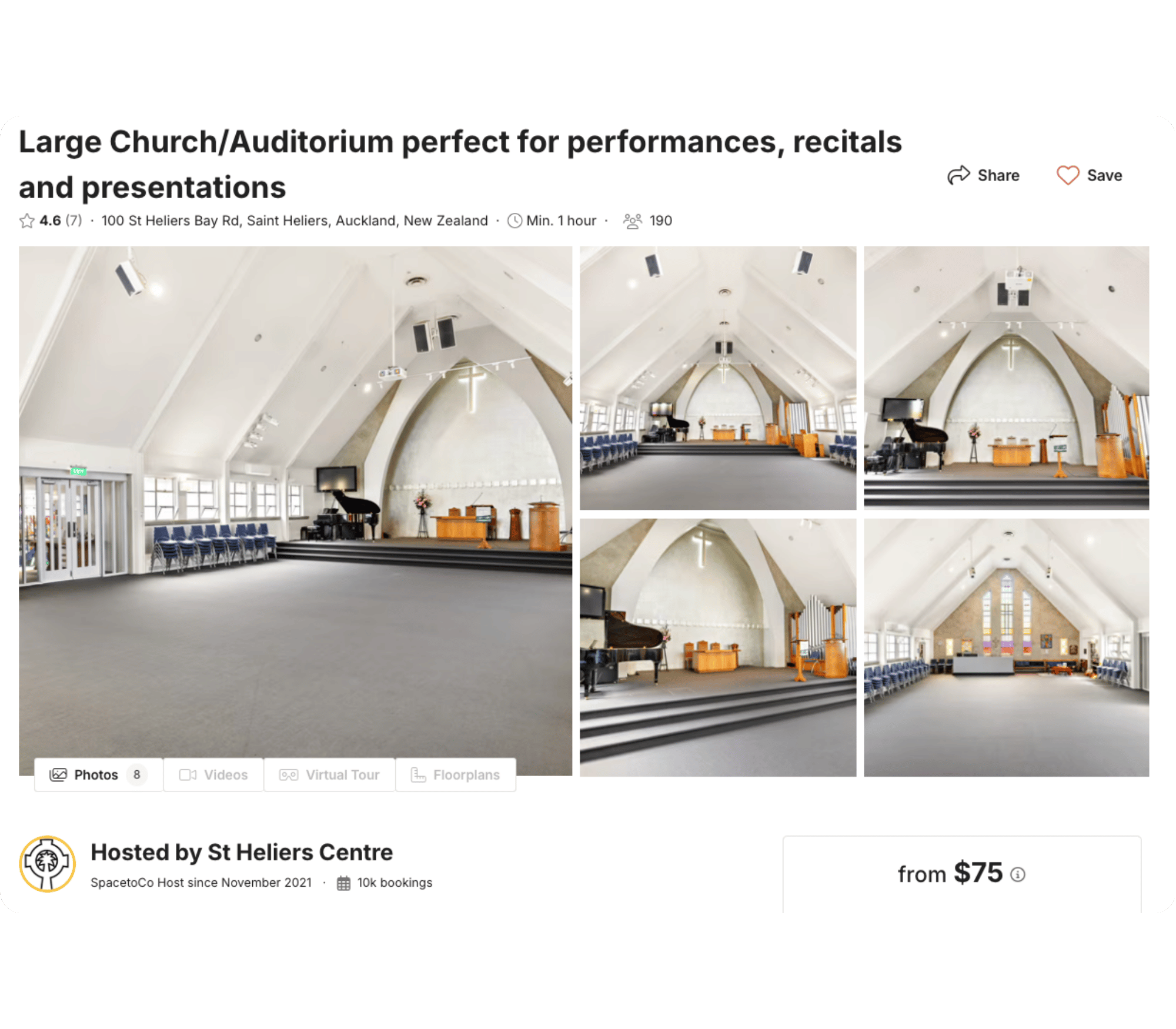 Online Venue Listing | SpacetoCo
