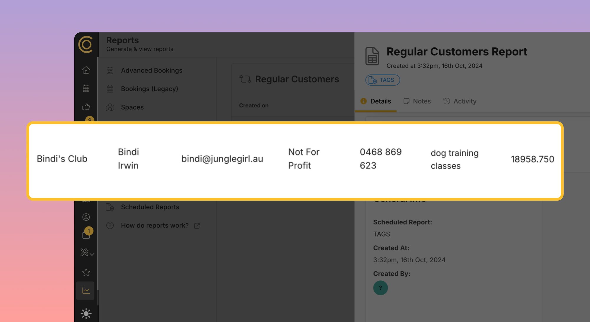 Regular Customer & Guest Report3