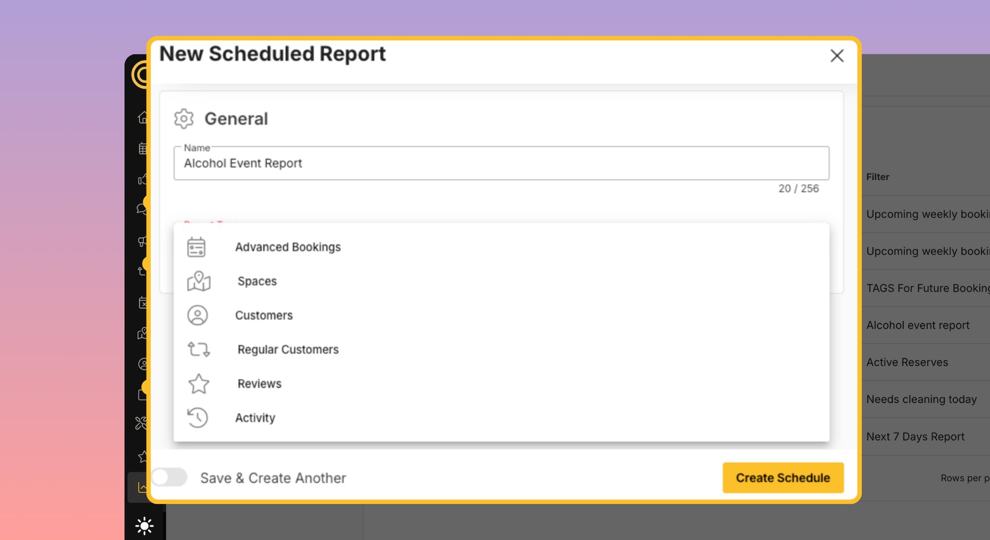 Schedule Reports 3