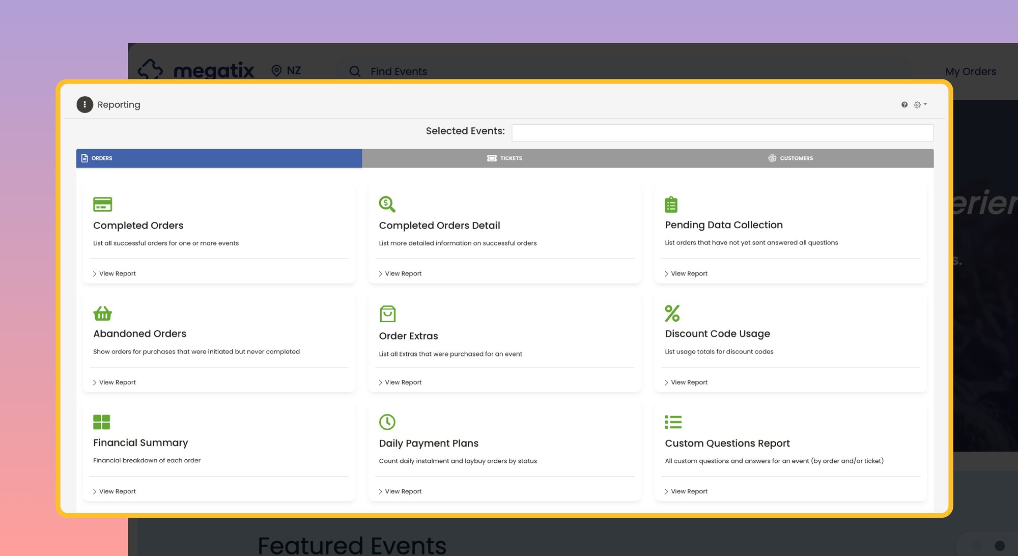 Megatix - Centralised venue and event management