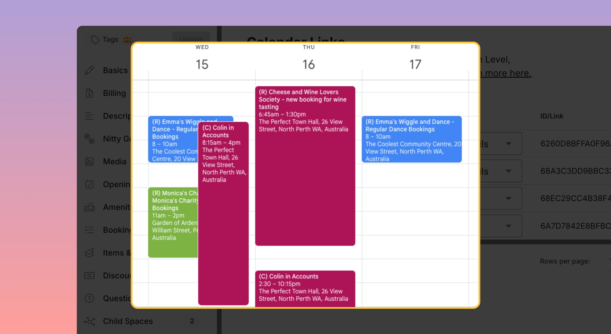 iCal example- Contractor & grounds staff collaboration