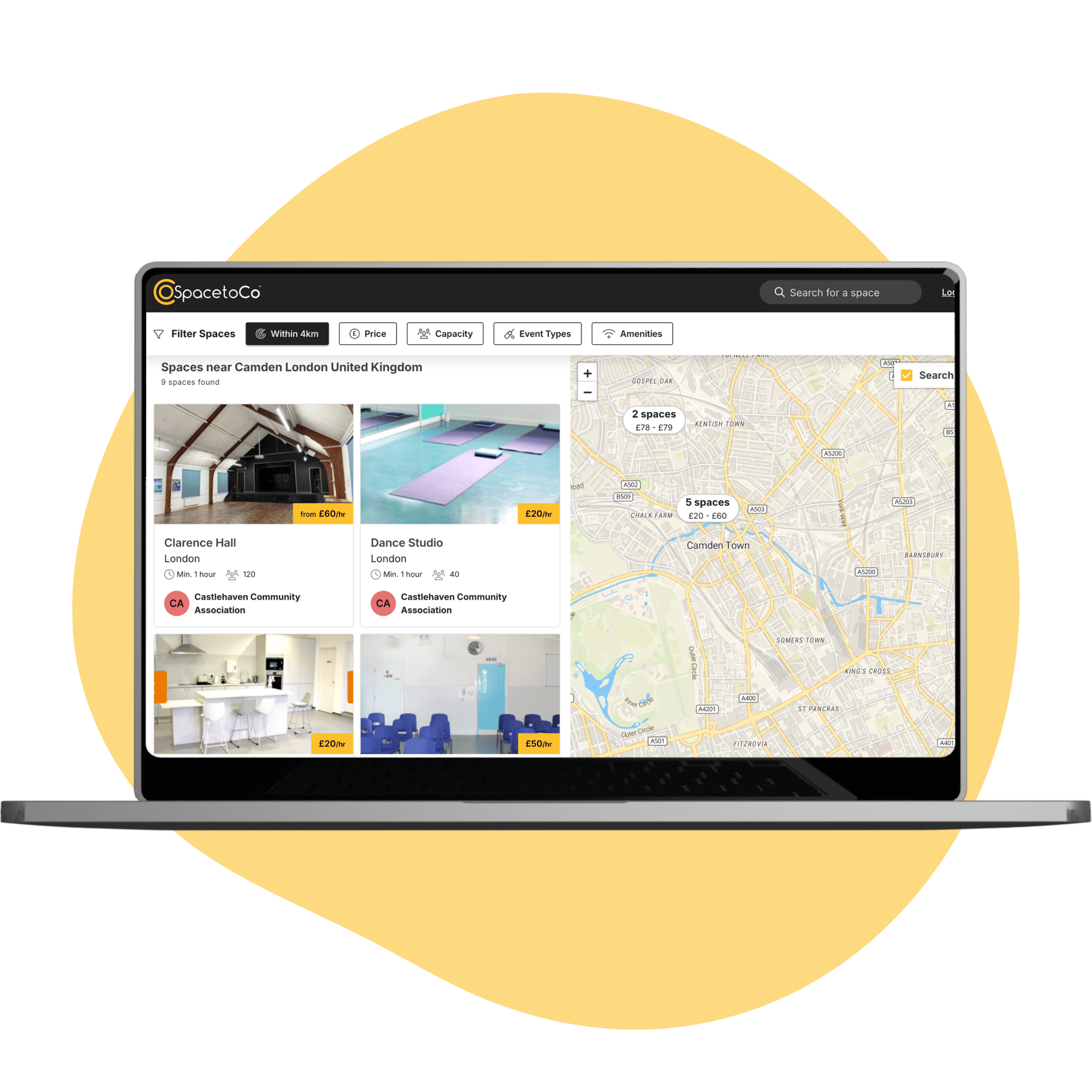 SpacetoCo device, Camden