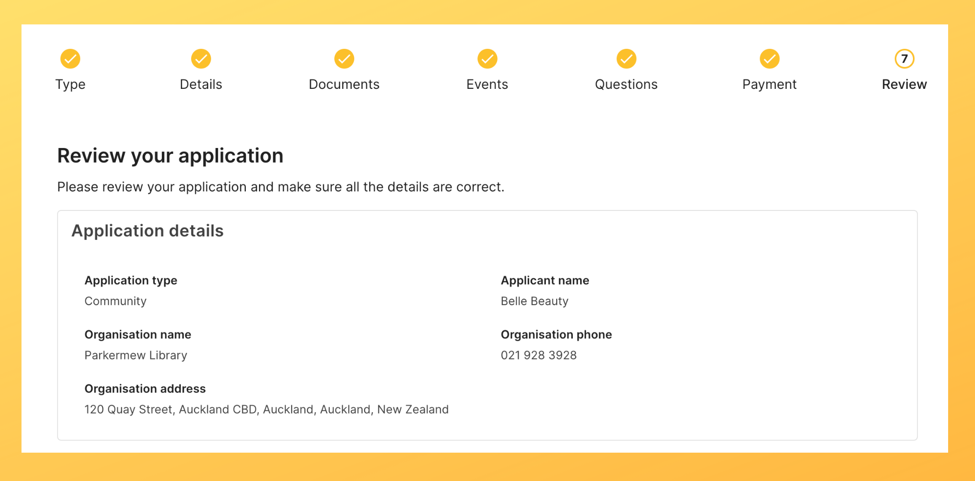 verified applications