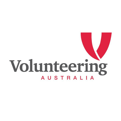 Volunteering Australia logo with a red V icon above the organisation name