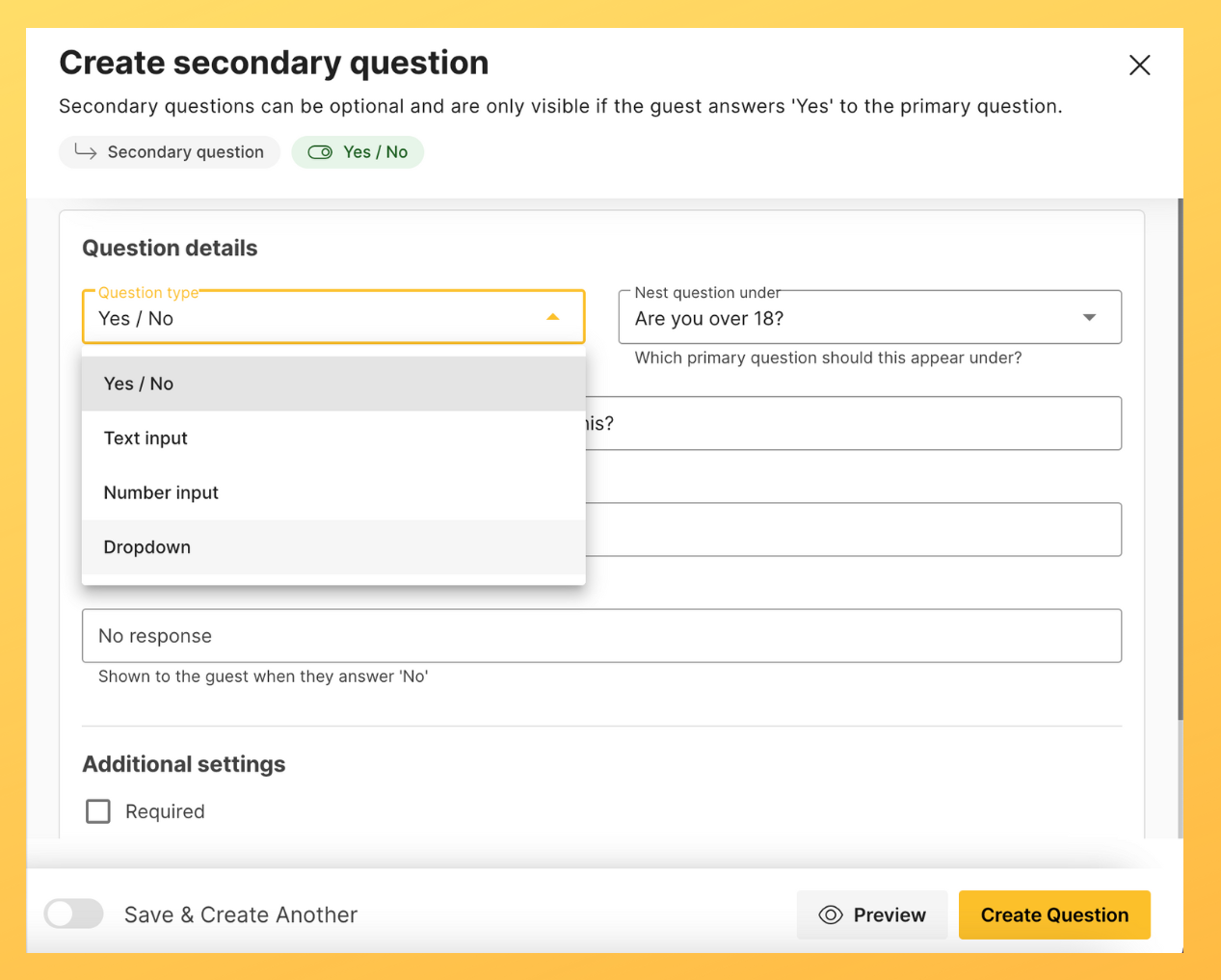 secondary questions