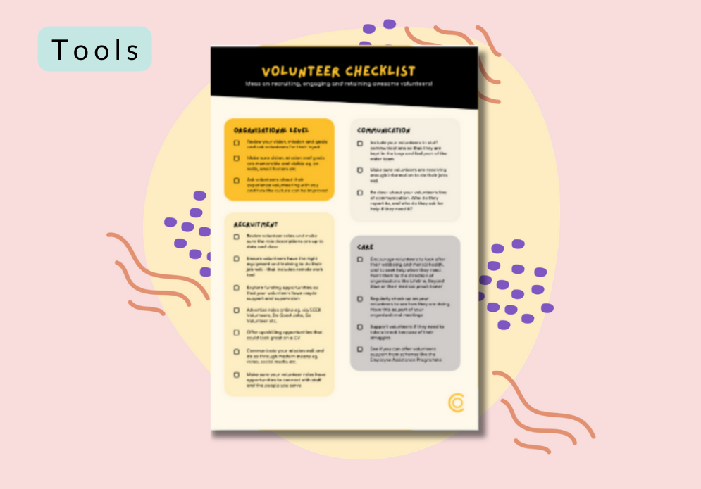 Resources for Councils_Volunteer checklist