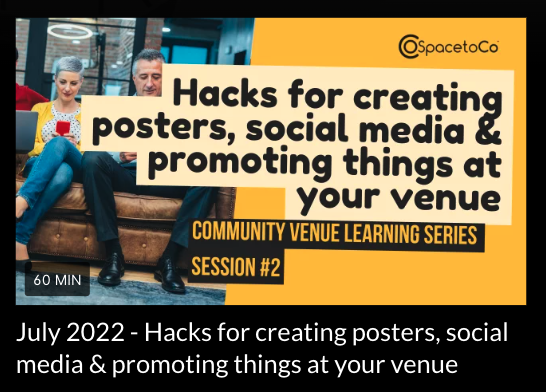 Social Media for community venues webinar Social Media for community venues webinar