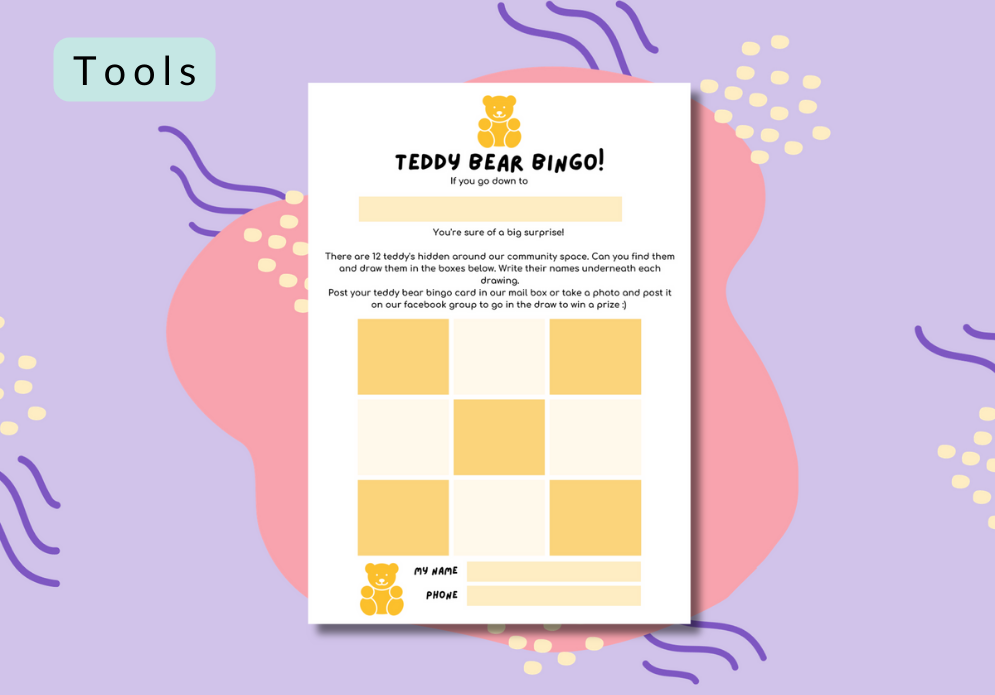 Placemaking and Neighbourhoods for community centres and venues_Teddy bear bingo